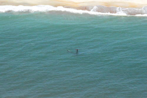 Here is a shipwreck. There are many others like it. If you fly over the right places, the water is dotted with several spots that, upon closer inspection, are ship masts.